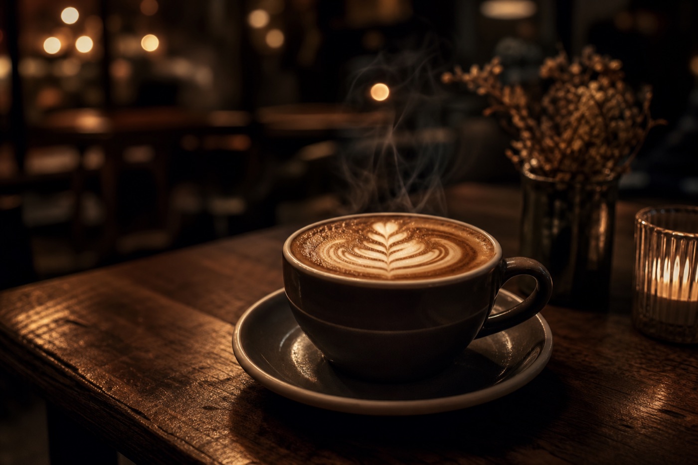 Latte art in a QuickBrew cup