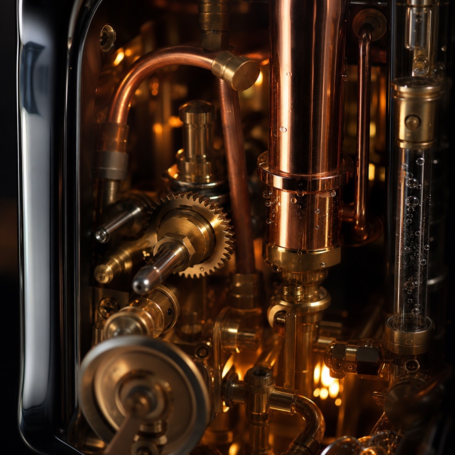 Internal mechanism of a QuickBrew kiosk